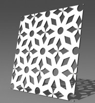Резная 3D перегородка G15 Зимняя вьюга