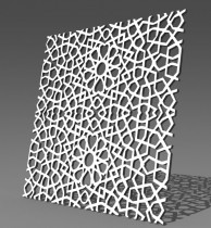 Резная 3D перегородка G10 Зеркальный калейдоскоп